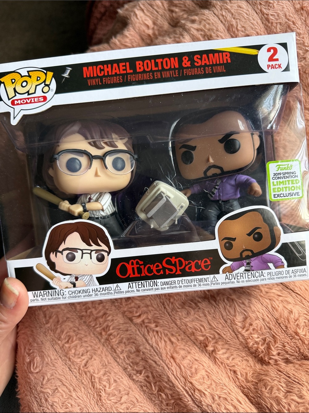 Funko Office Space Michael Bolton & Samir 2-Pack Vinyl Figures - Purple & White